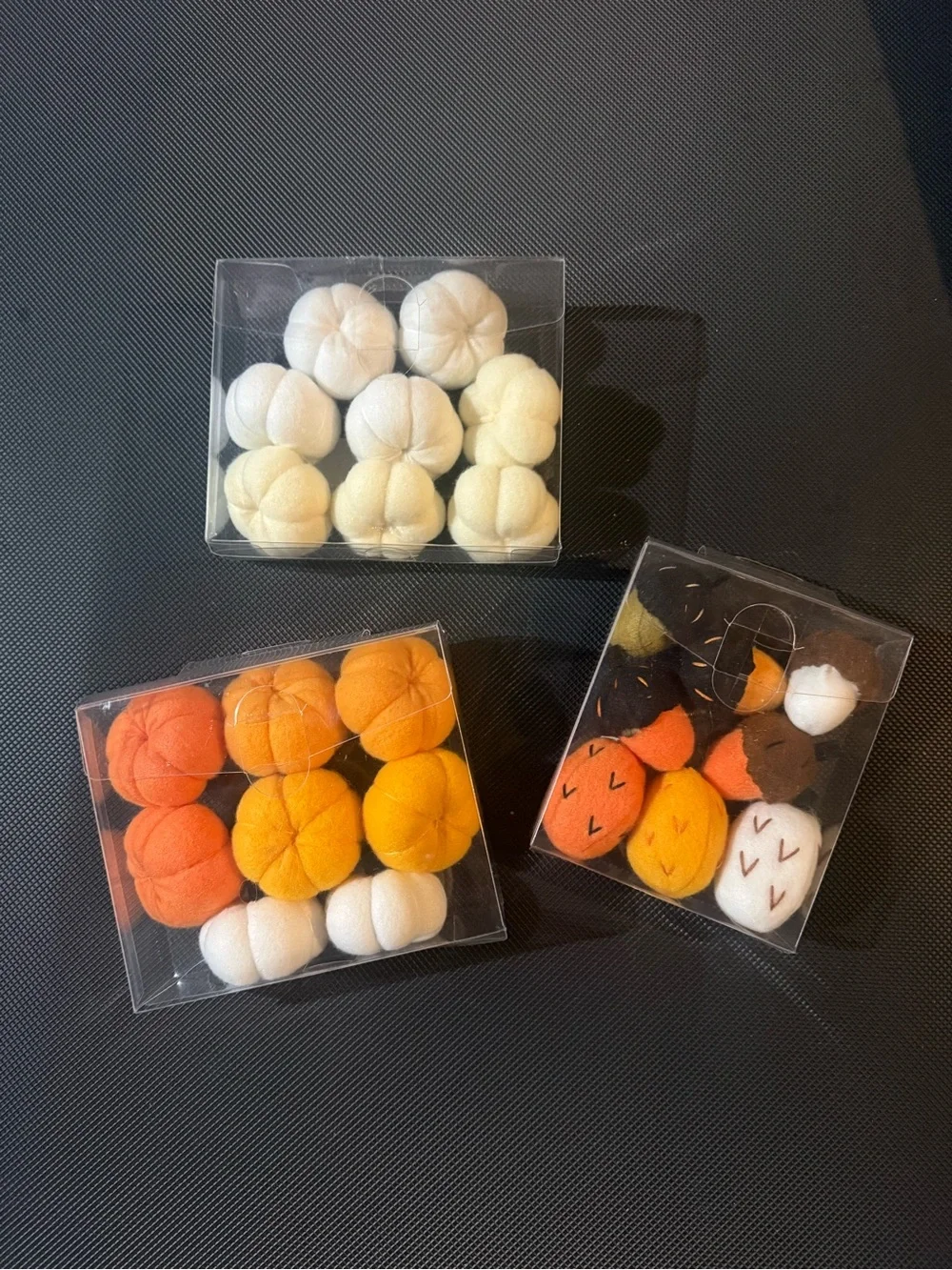 NEW Hobby Lobby Fall Felt Fillers Set (3 Packs) Pumpkin & Acorn Bowl Filler